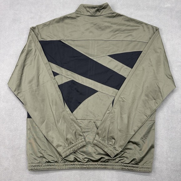 NEW Reebok Identity Vector Knit Track Jacket Men's‎ XL Army Green Full Zip - Picture 14 of 16
